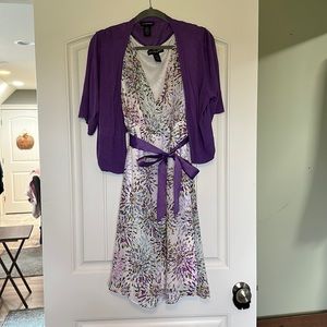 Lane Bryant Dress with Shrug/Cardigan
